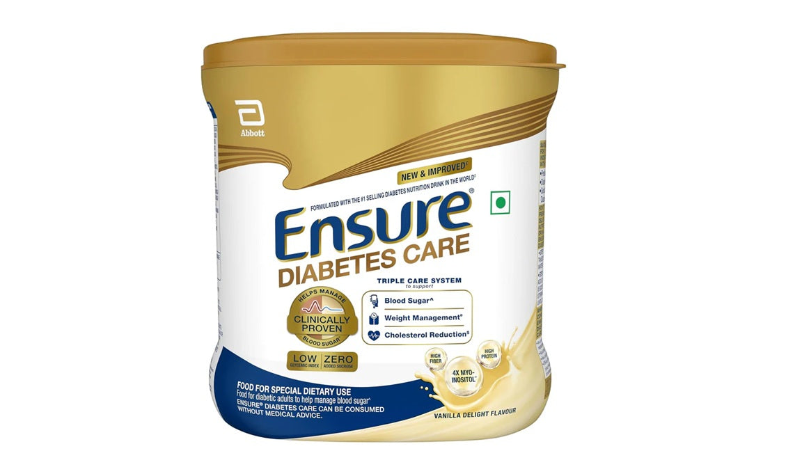 Ensure Diabetes Care Powder Vanilla Flavour - Sugar Free Health Drink - Refill - 950gm