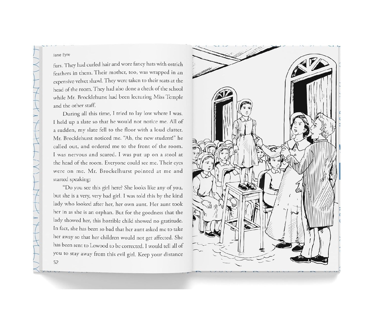 Jane Eyre : Illustrated Abridged Children Classics English Novel with Review Questions Hardcover Book