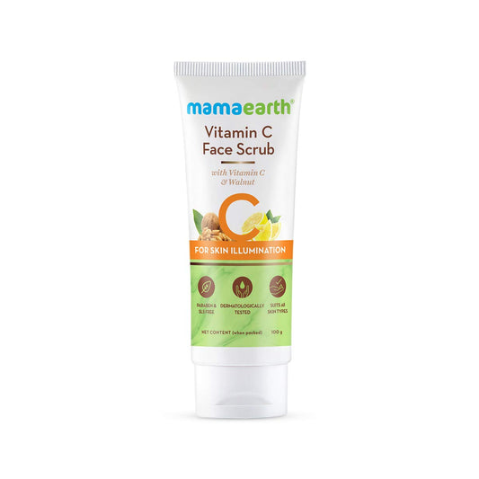 Mamaearth Vitamin C Face Scrub With Vitamin C and Walnut - 100 gm