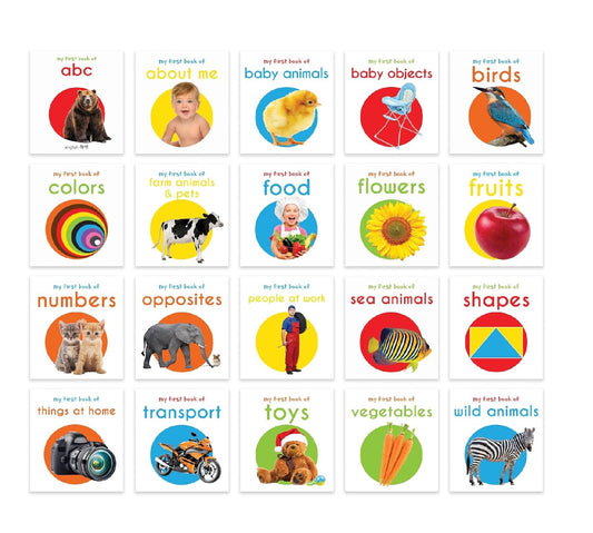My First Learning Library: Boxset of 20 Board Books for Kids