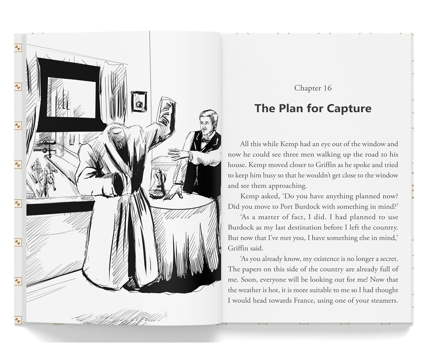 The Invisible Man: Illustrated Abridged Children Classics English Novel With Review Questions (Hardback) Book