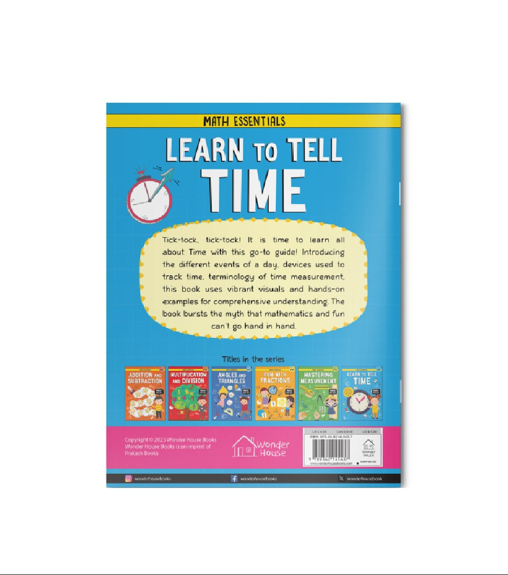 MATHS ESSENTIALS - Learn to Tell Time | Paperback Book