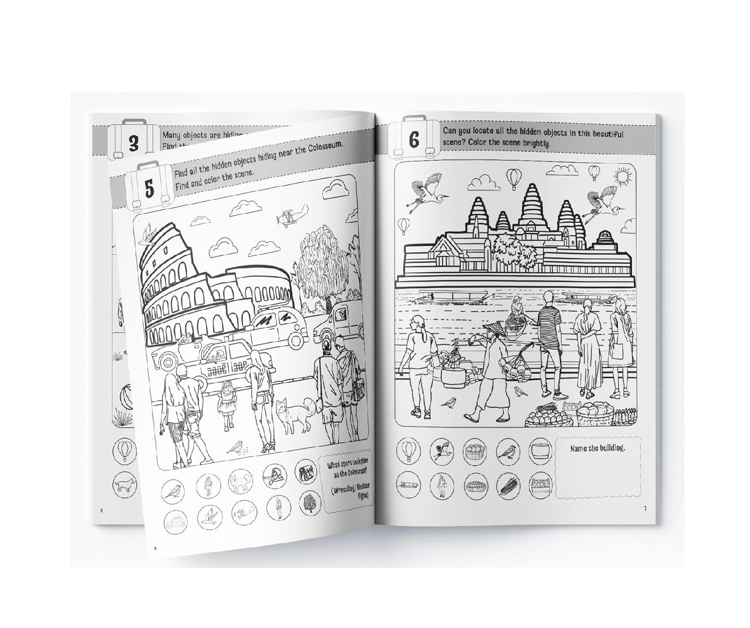 Lots to Spot : search, find and color activity book Combo (4 Books)