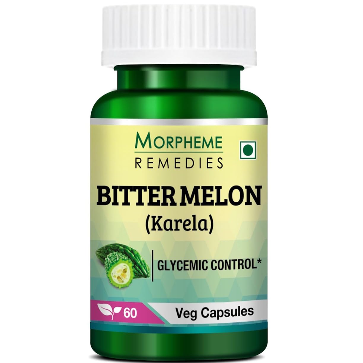 Morpheme Remedies Bittermelon (Karela) 500mg Extract 60 Veg Caps
