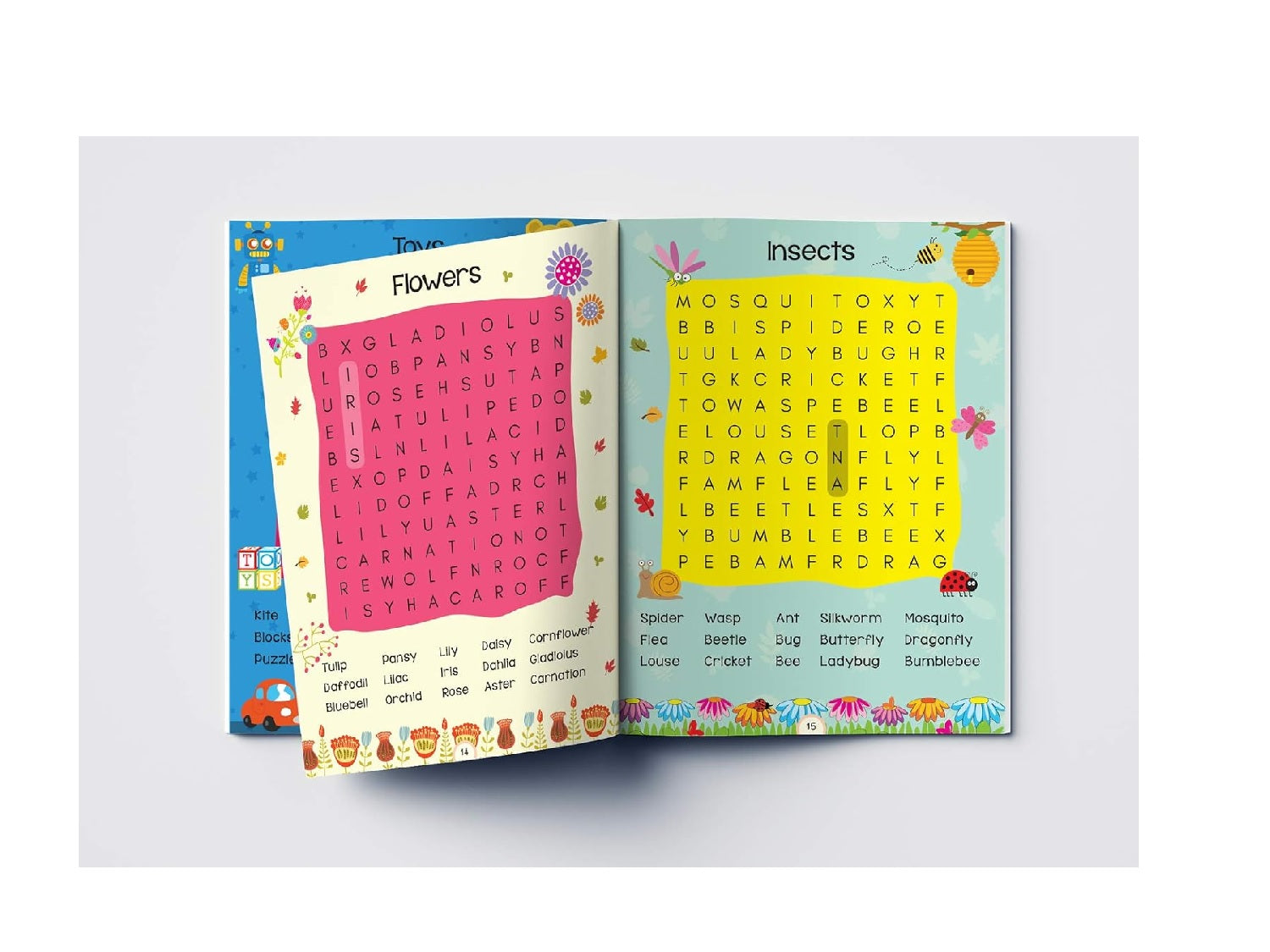 Word Search: First Fun Activity Book for Kids | Beginner Puzzles to Build Vocabulary  | Paperback – Big Book