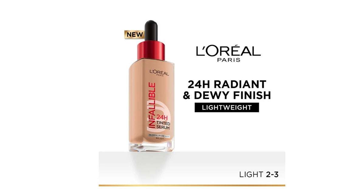 LOreal Paris Infallible 24H Tinted Serum Foundation  Light  30 ml