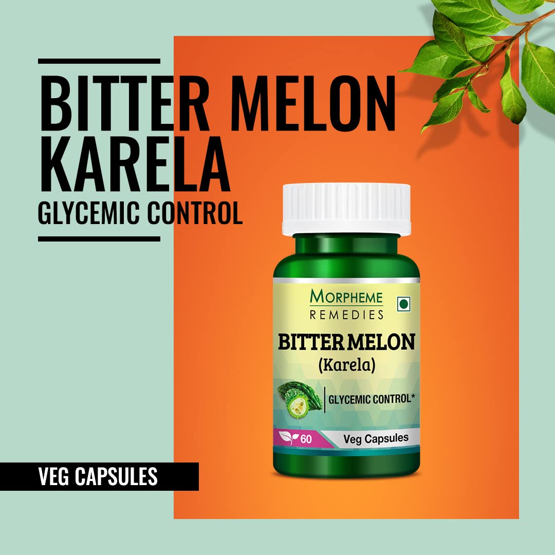 Morpheme Remedies Bittermelon (Karela) 500mg Extract 60 Veg Caps