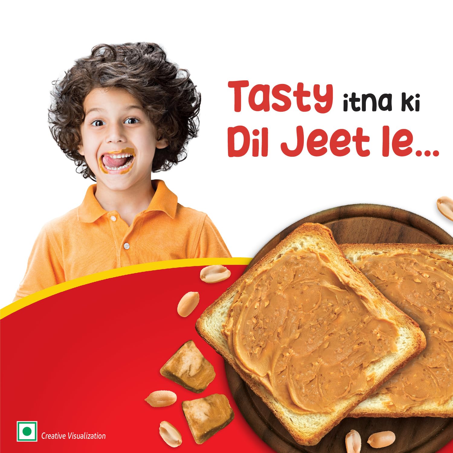 Saffola Peanut Butter with Jaggery, Crunchy 850 gm | High Protein Peanut Butter | No Refined Sugar