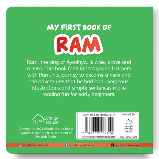 My First Book of Ram – Illustrated Board Book for Kids
