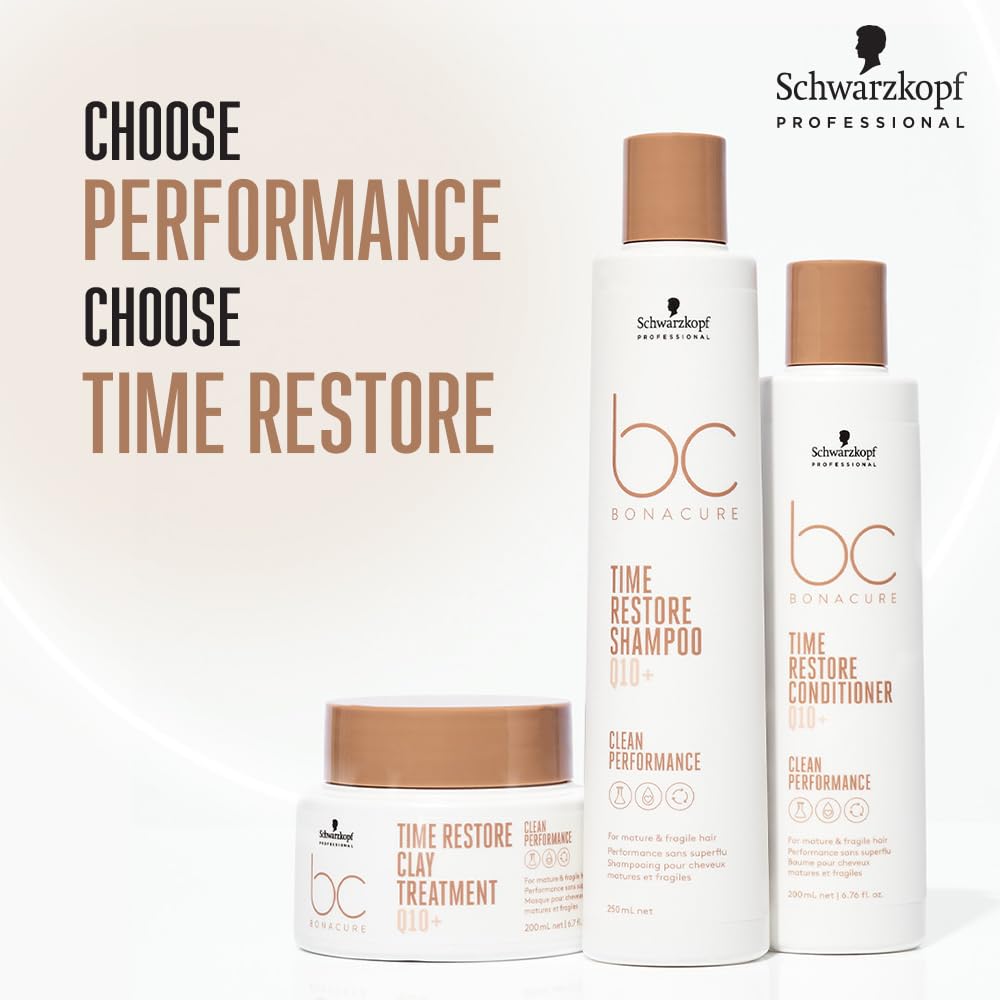 Schwarzkopf Professional Bonacure Q10 Time Restore Shampoo | For Mature Hair | 250ml