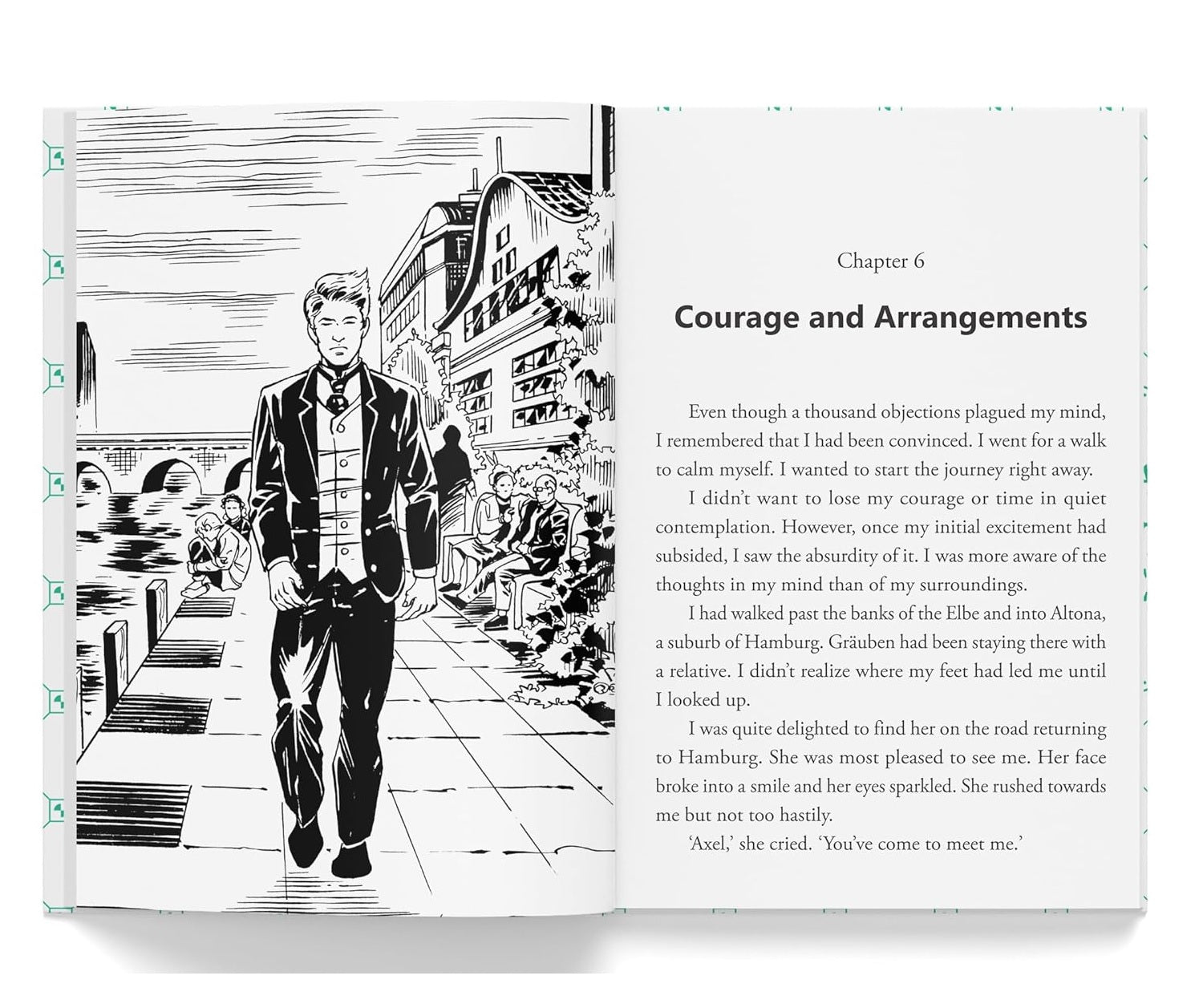 Journey To The Center of The Earth: Illustrated Abridged Children Classics English Novel With Review Questions (Hardback) Book