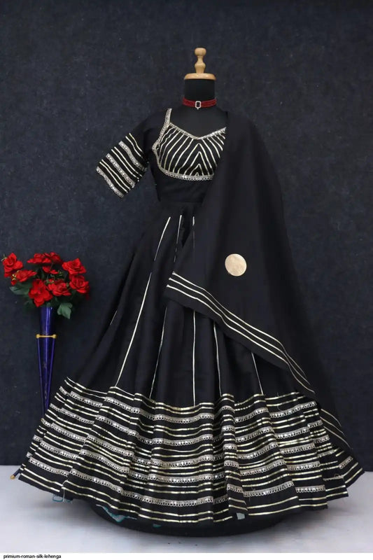 PRIMIUM ROMAN SILK LEHENGA 1