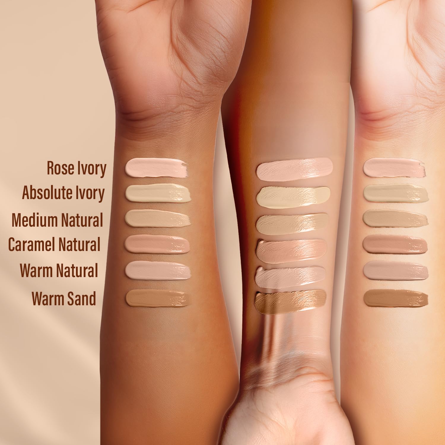 ACES CANADA All Day Hydra Matte Foundation - Mini | 3in1 Foundation + Moisturizer + SPF 30 | 24 HR Aloe Hydration & Vitamin C | 10HR Wear | Medium to High Buildable Coverage | Caramel Natural (18 ml)