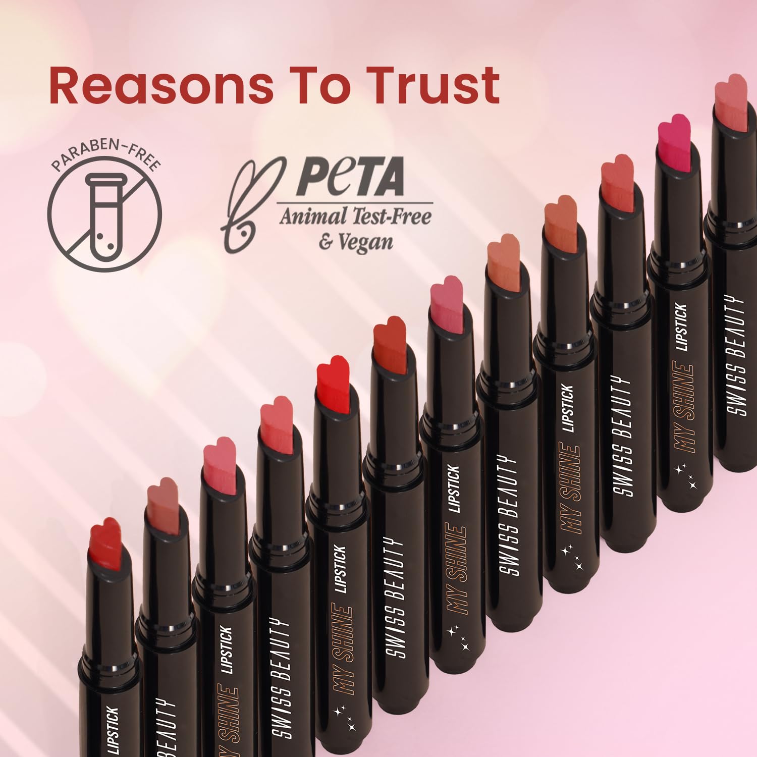 Swiss Beauty My Shine Creamy Lipstick with Vitamin E | Long Lasting Lipstick with Shiny finish | Shade-Frozen Plum, 1.5gm