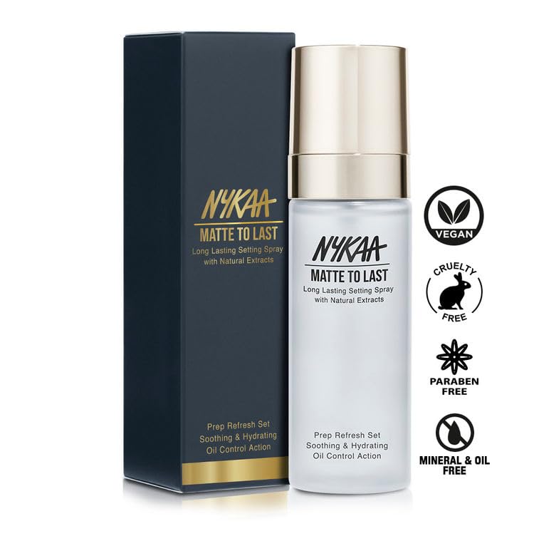 Nykaa Matte to Last Long Lasting Setting Spray with Natural Extracts (65ml)