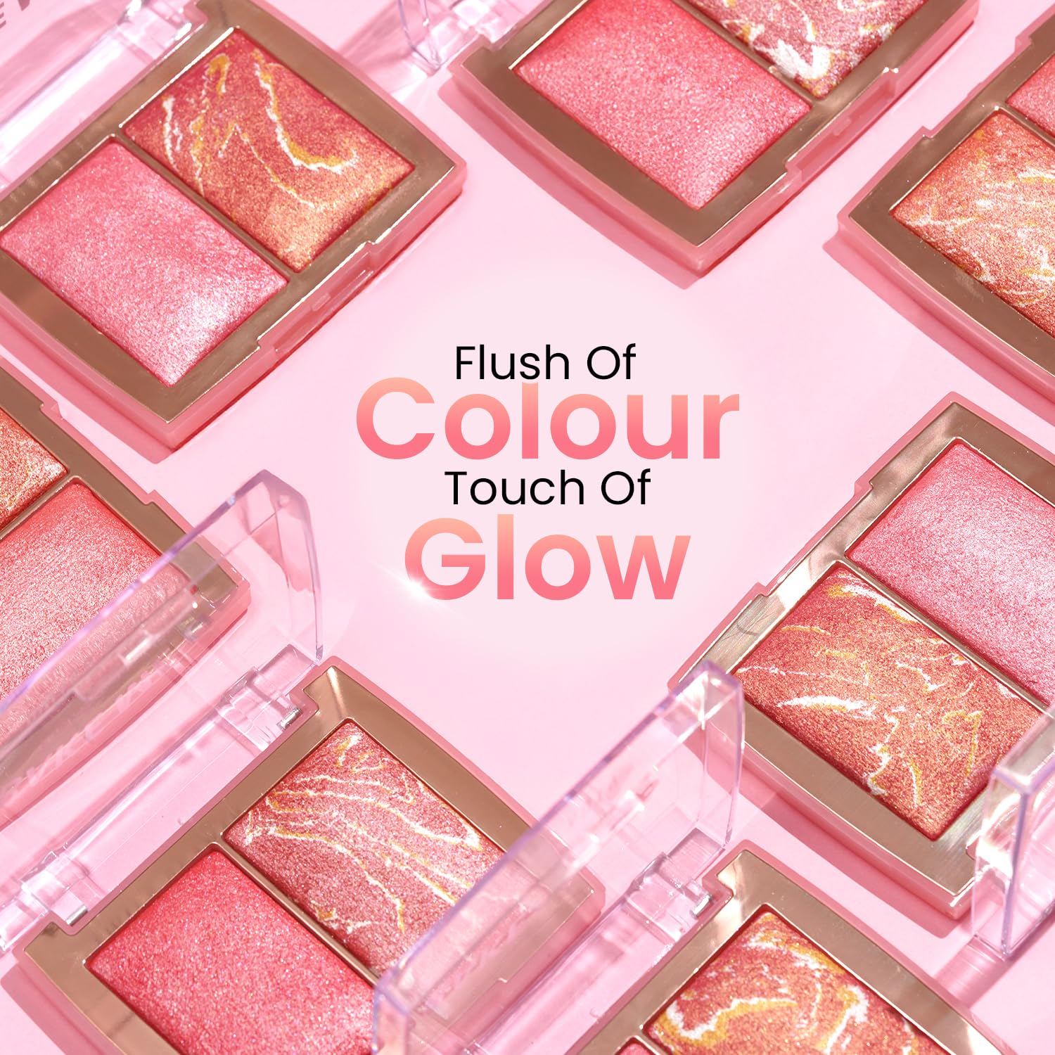 Swiss Beauty Bake Me Up Blush & Highlighter | 2-In-1 Baked Formula | Highly Pigmented | Long-Lasting | 3 Shades | Shade- Coral Glaze, 12g