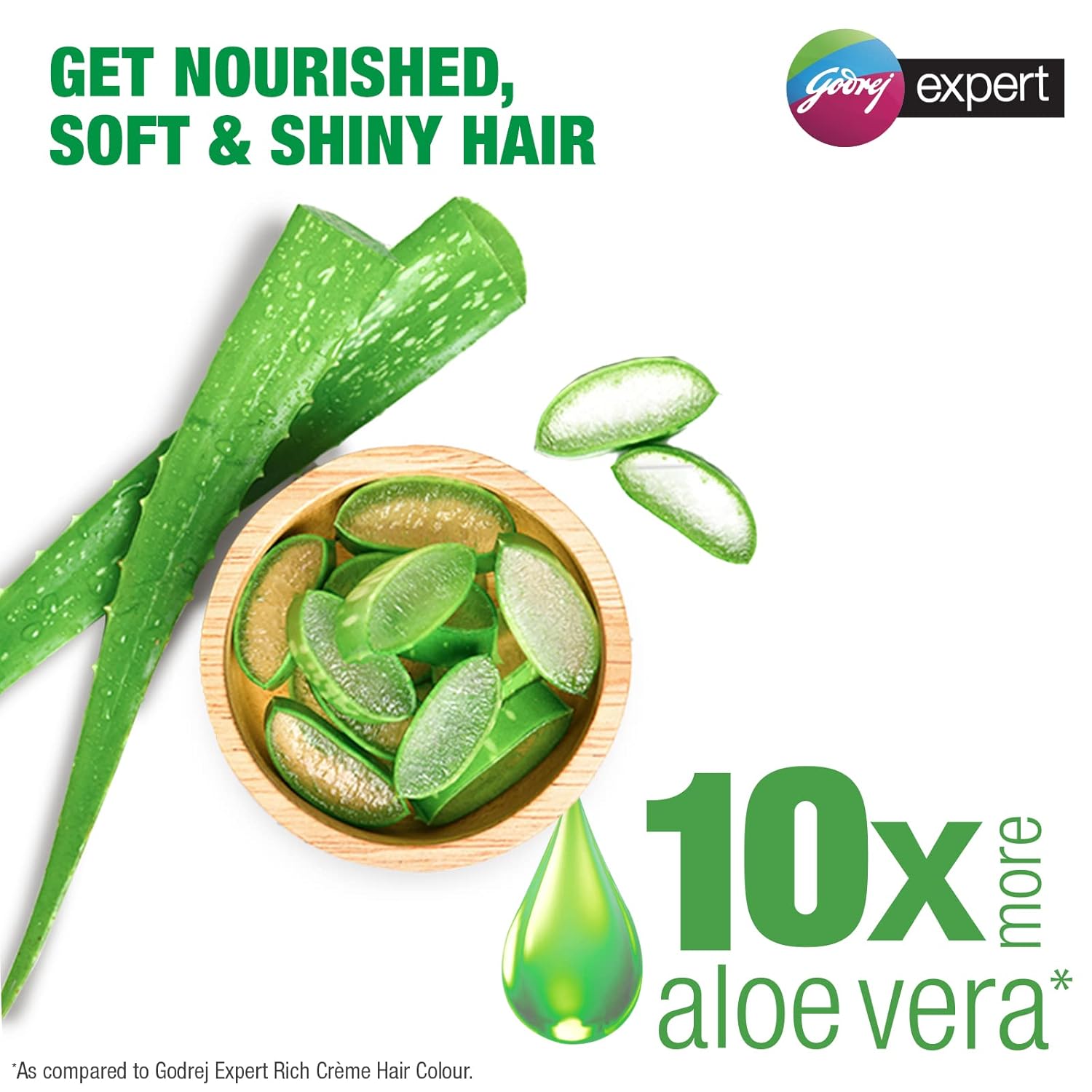 Godrej Expert Rich Creme Hair Colour Sachet - Pack of 4 Natural Brown 4.00 (80g+80ml) | with Aloe Vera & Milk Protein | No Ammonia