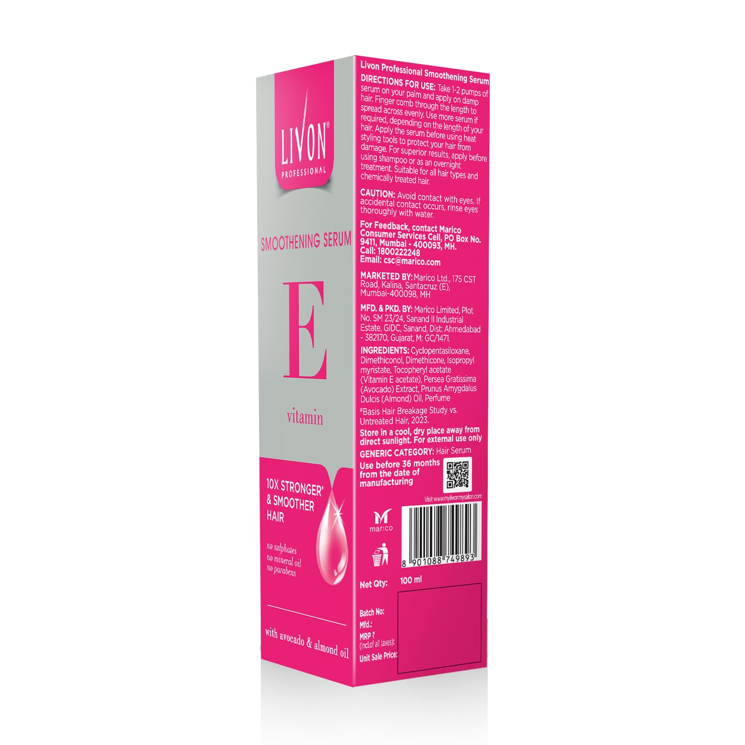 Livon Professional Smoothening Serum for Women & Men 100ml
