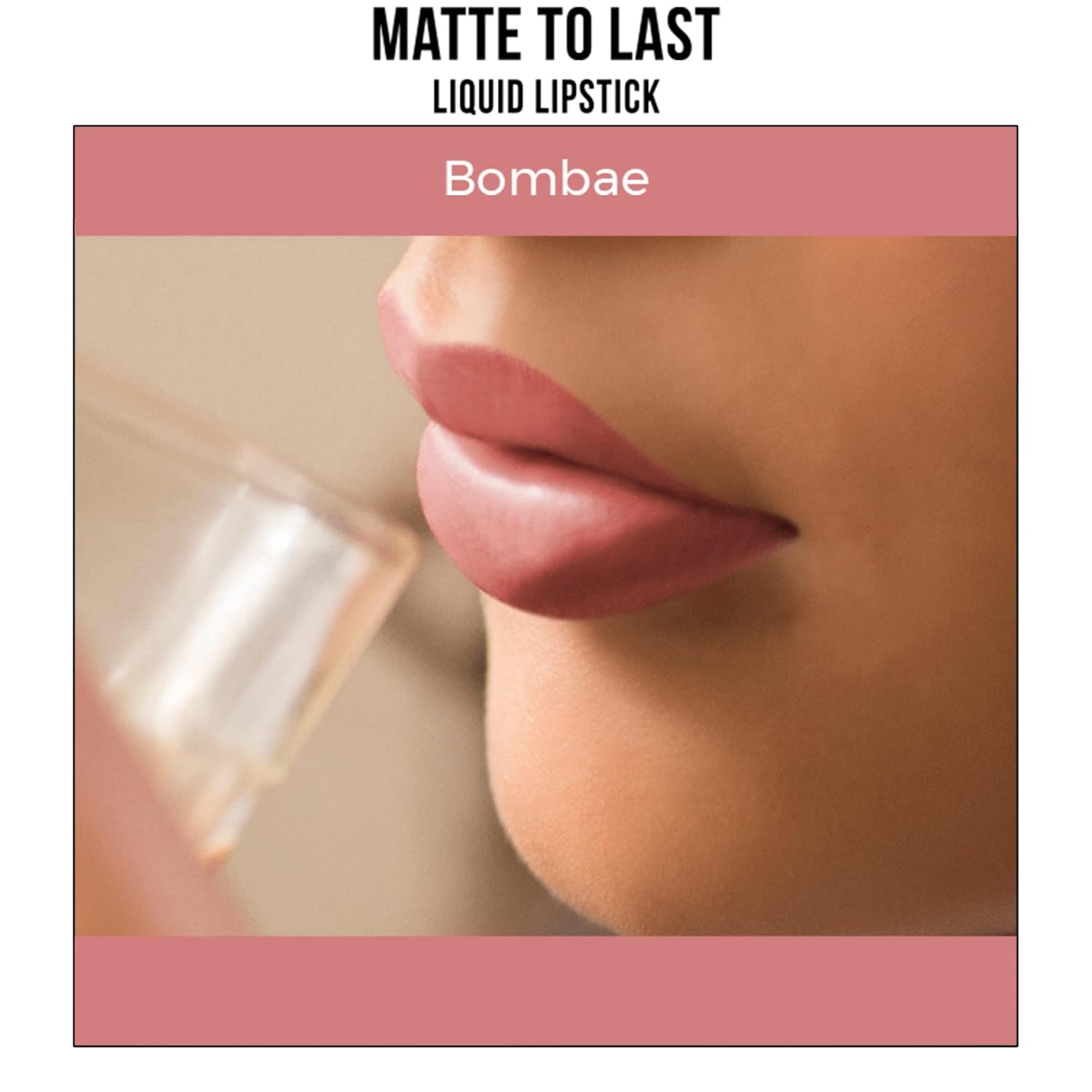 Nykaa Matte to Last Liquid Lipstick, Matte Finish, 5 ml - 01 Bombae