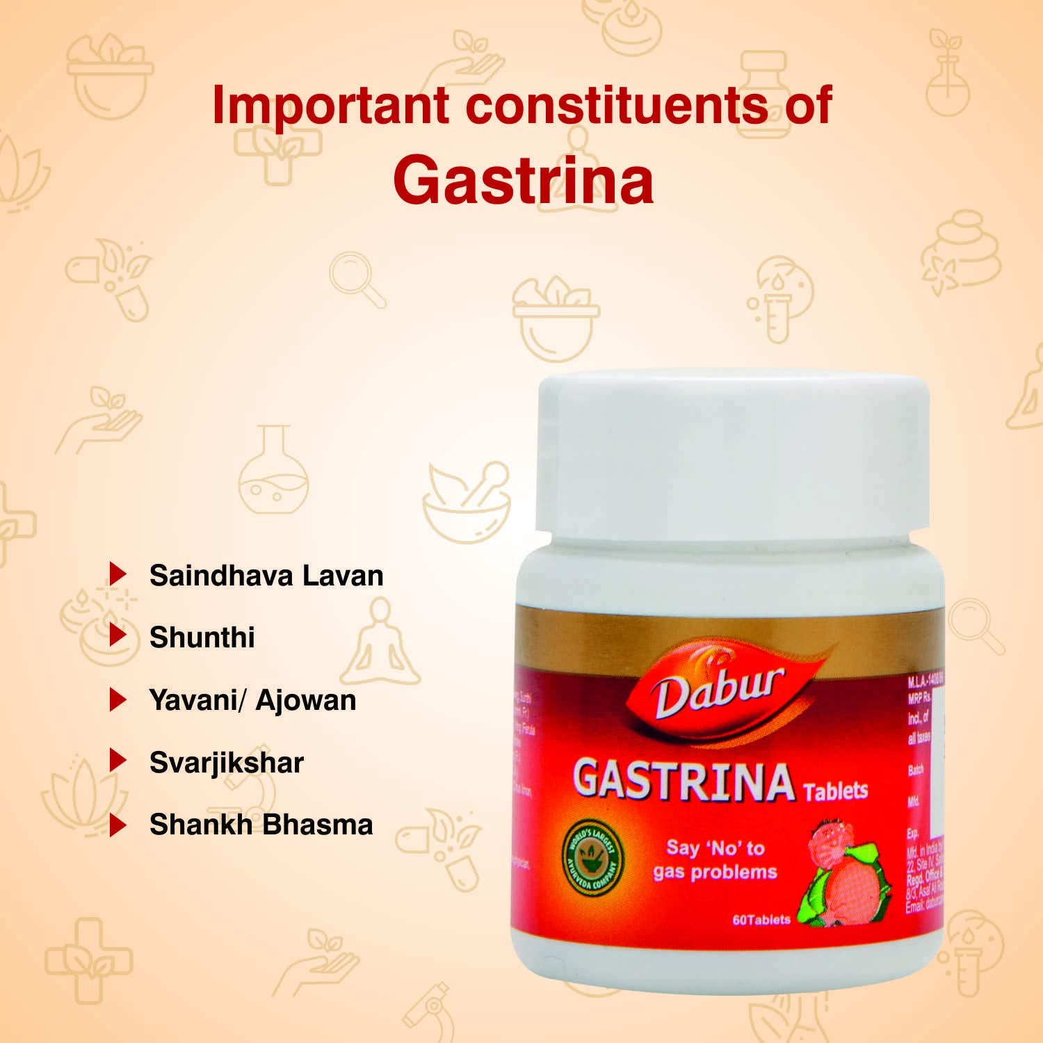 Dabur Ayurvedic Gastrina Tablet (60tab)