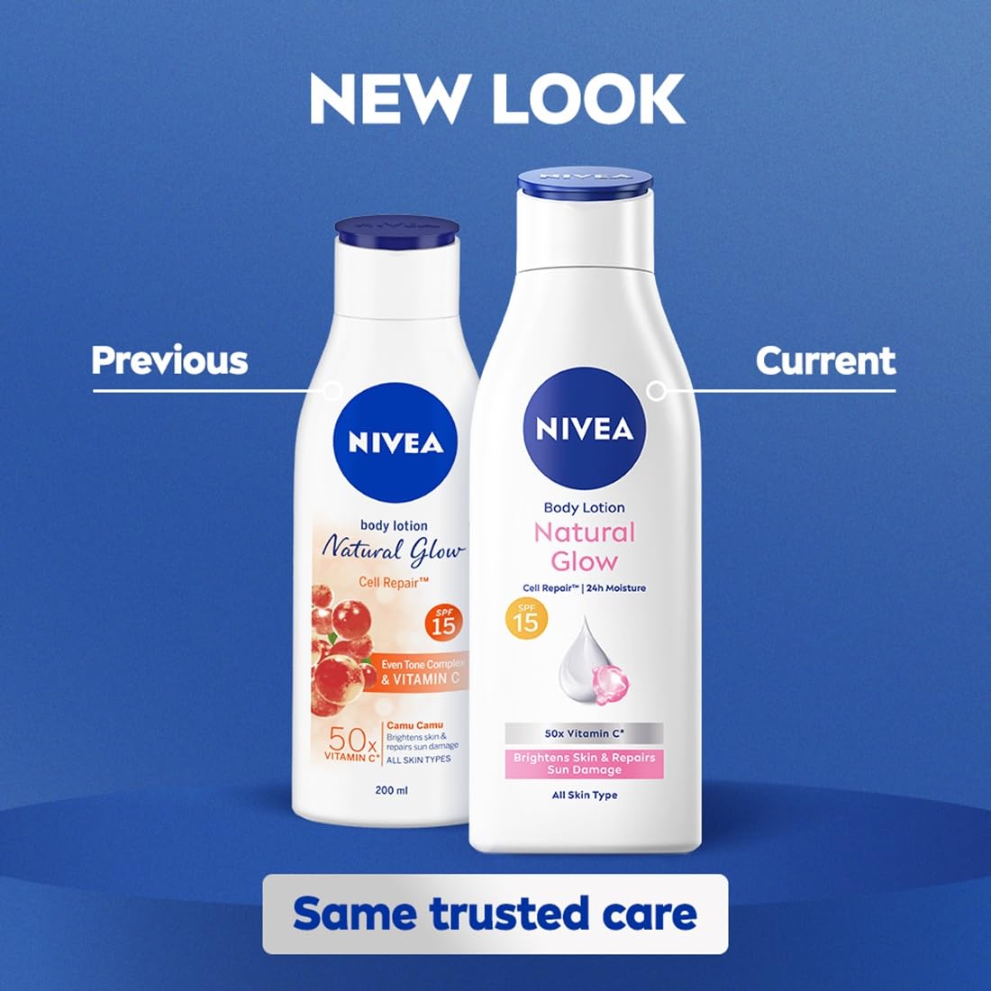 Nivea Body Lotion Natural Glow Cell Repair - 200 ml