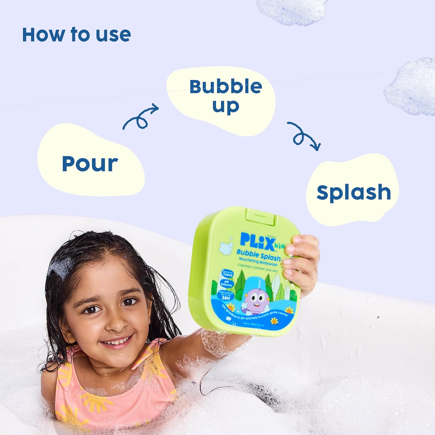 Plix Kids Bubble Splash Nourishing Body Wash