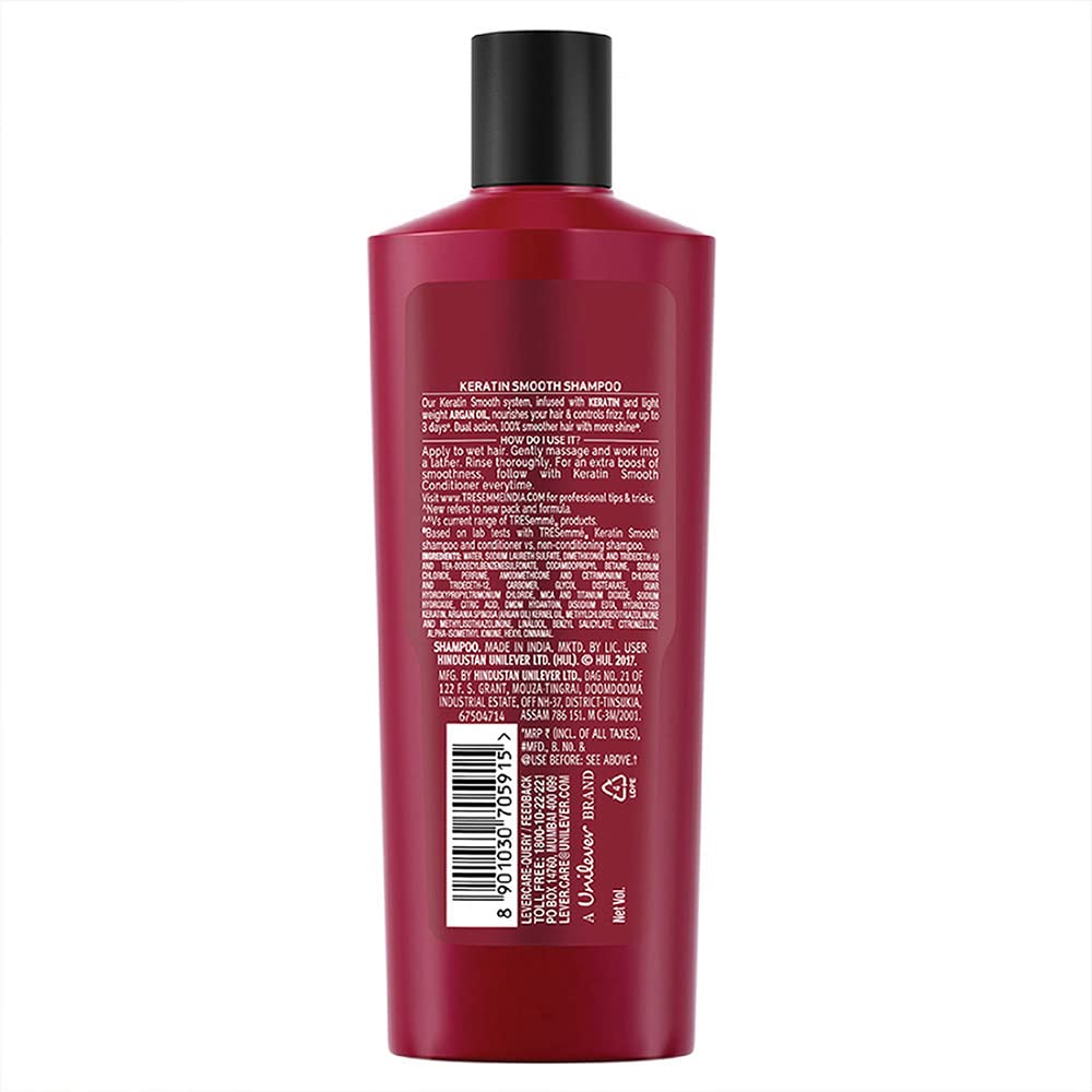 TRESemme Keratin Smooth Shampoo 185 ml (Pack of 2)