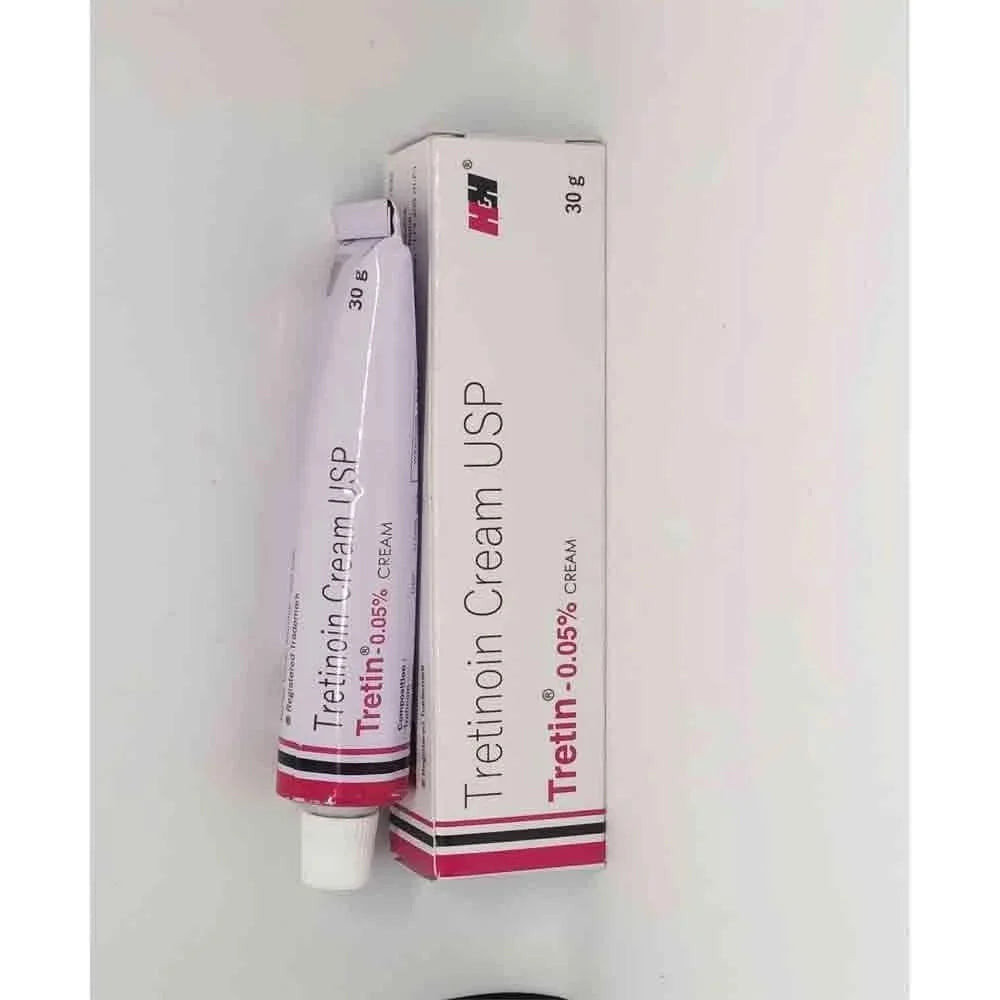 Tretin 0.05% Cream (30gm) For Manage Acne, Wrinkles, Skin Spots