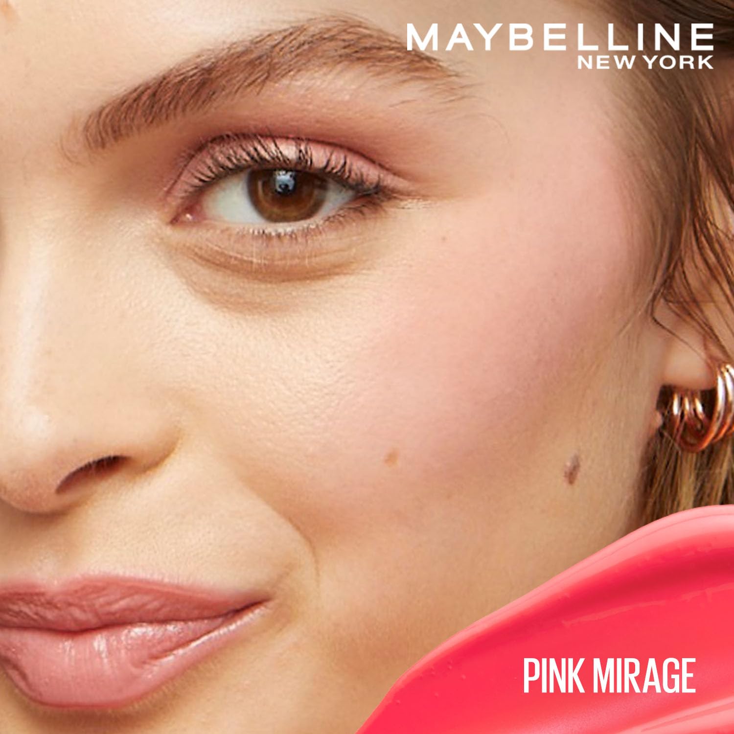 Maybelline New York Sunkisser Hazy Matte Blush, 12H Liquid Blush, Pink mirage, 30, 4.7 ml