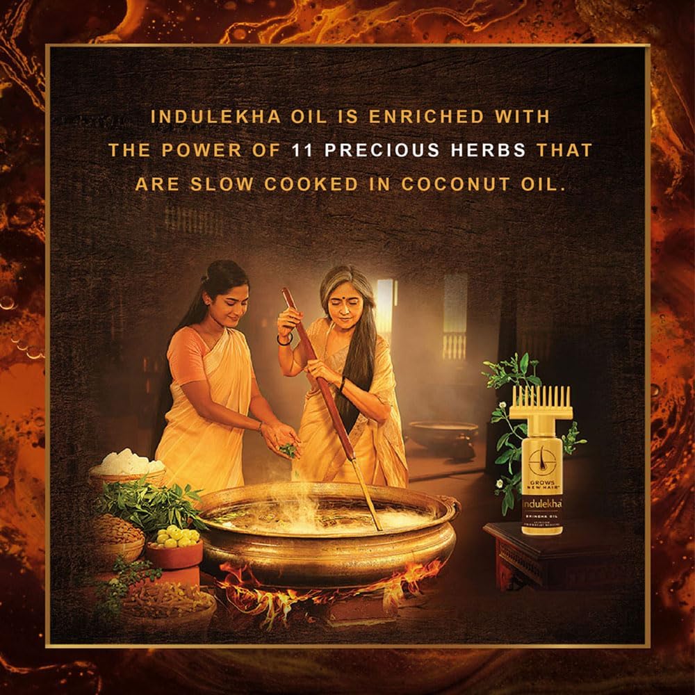 Indulekha Bringha Ayurvedic Hair Oil 22 ml|| (Pack Of 2)
