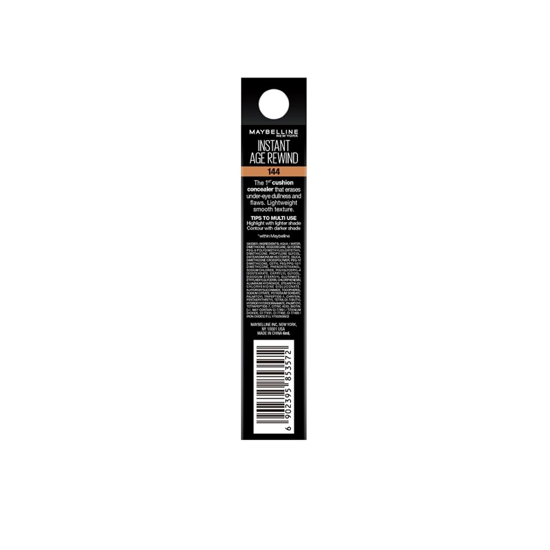 Maybelline New York Instant Age Rewind Dark Circles Treatment Concealer -Caramel, Packed with Goji Berry & Haloxyl, Bright & Refreshed eyes, Erase dark circles & fine lines, Long Lasting Concealer 6g