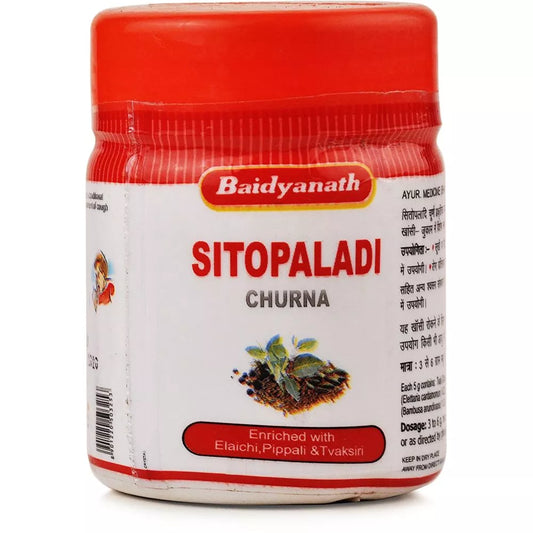 Baidyanath Sitopaladi Churna (30g) For bronchitis infection, cough, cold, and asthma