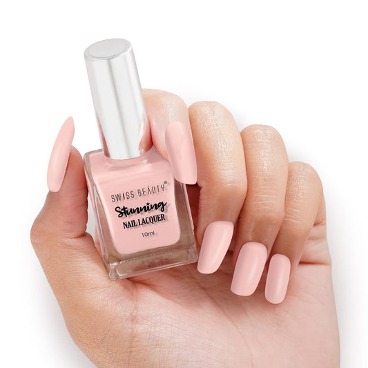 SWISS BEAUTY Stunning Matte Finish Nail Lacquer | Chip Resistant, Quick Drying Nail Paint | Highly Pigmented With High Shine Nail Polish | Shade - Giza Sand, 10ml