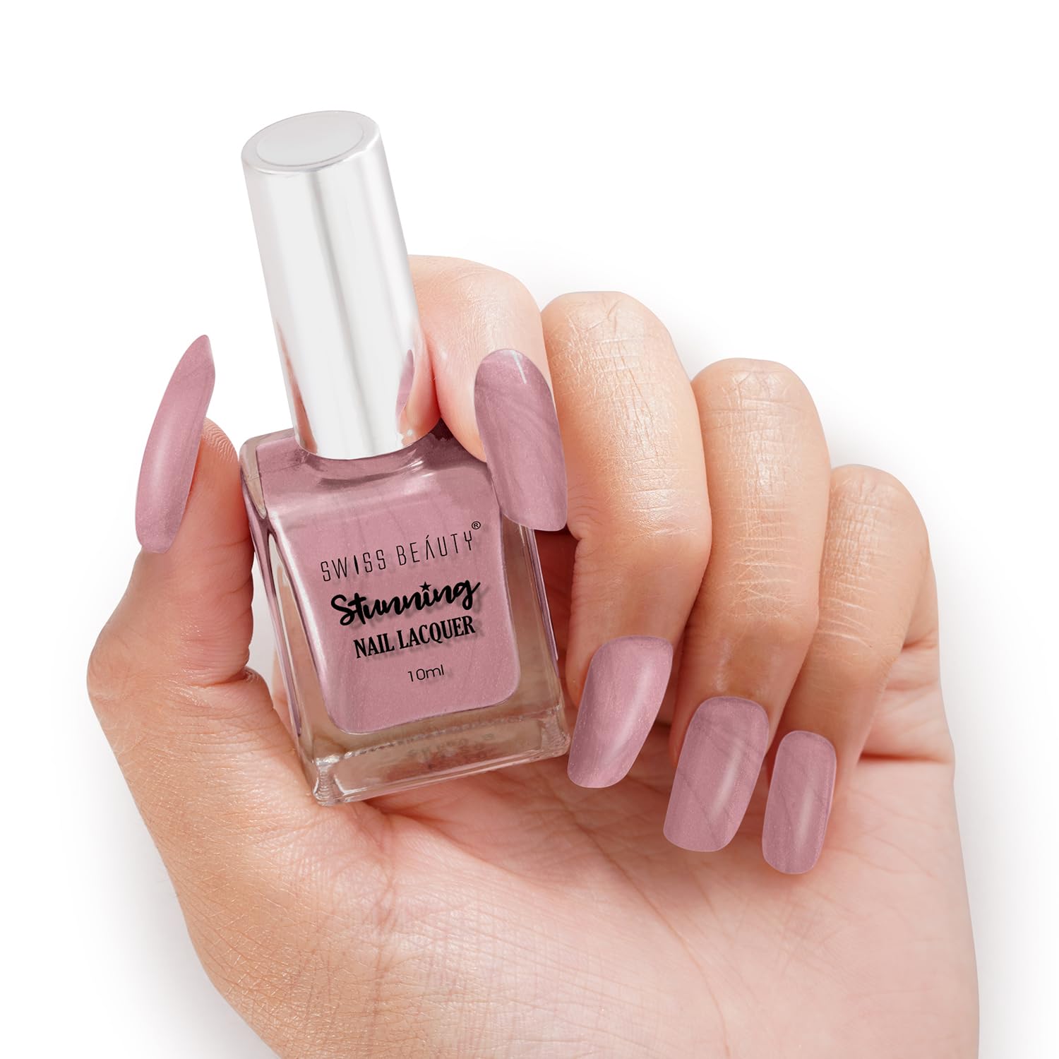 SWISS BEAUTY Stunning Matte Finish Nail Lacquer | Chip Resistant, Quick Drying Nail Paint | Highly Pigmented With High Shine Nail Polish | Shade - Expresso, 12ml