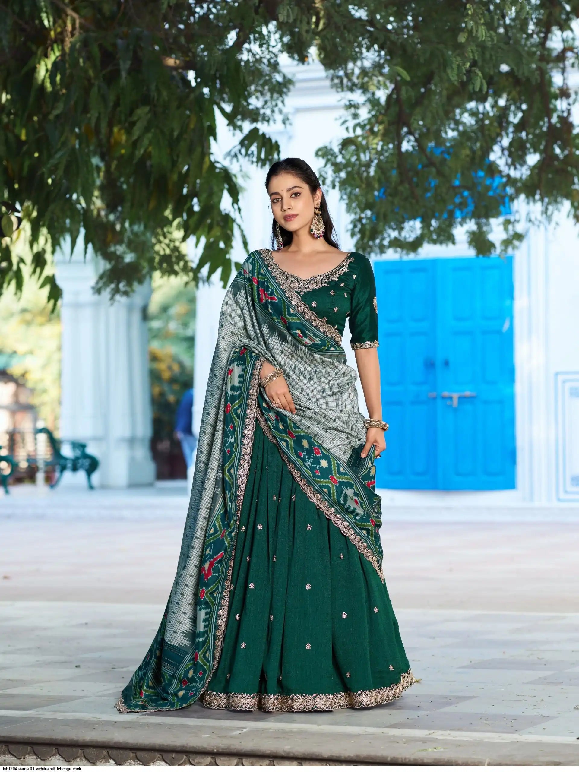 LNB1204 AARNA 01 VICHITRA SILK LEHENGA CHOLI