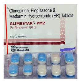 Glimestar-PM2 Tablet ER – 10 Tablets for control blood sugar level