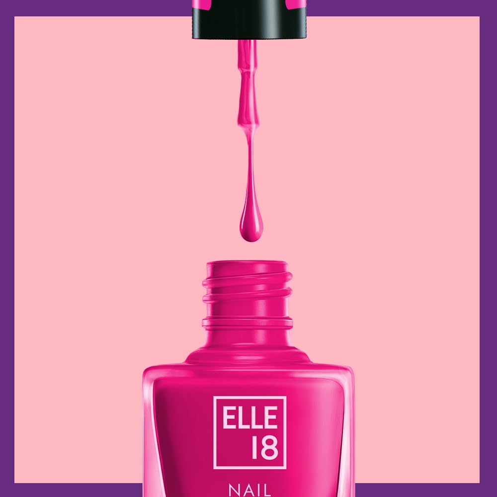 Elle 18 Matte, Glossy Finish Nail Pops Color 161, 161, 5 Ml