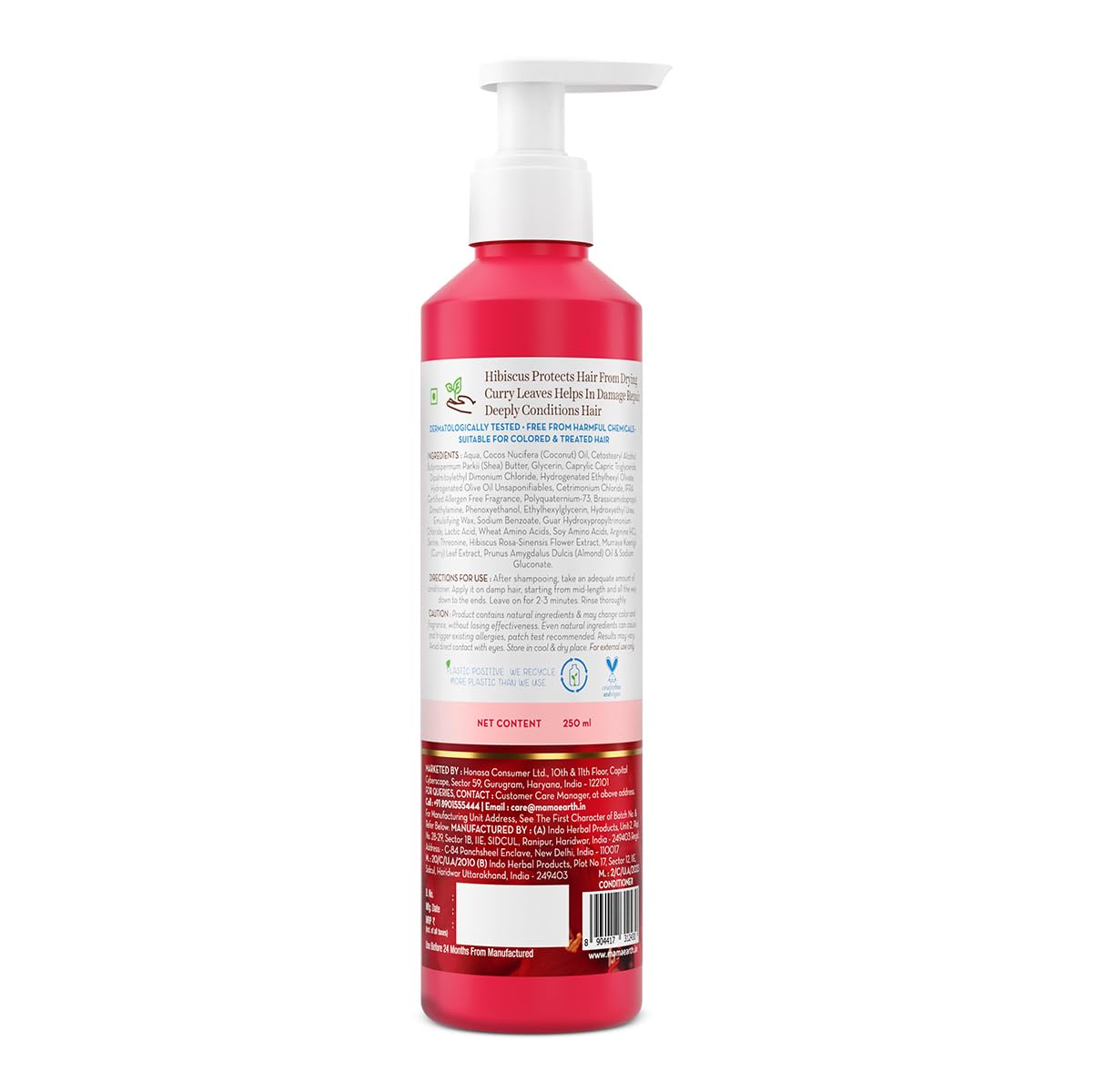 Mamaearth Hibiscus Damage Repair Conditioner With Hibiscus & Curry Leaves - 250 ml