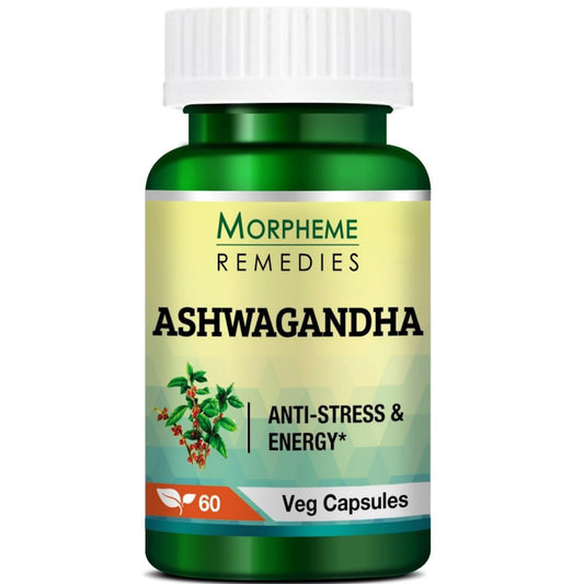 Morpheme Remedies Ashwagandha 500 mg – 60 Veg Capsules For stress management, immune system