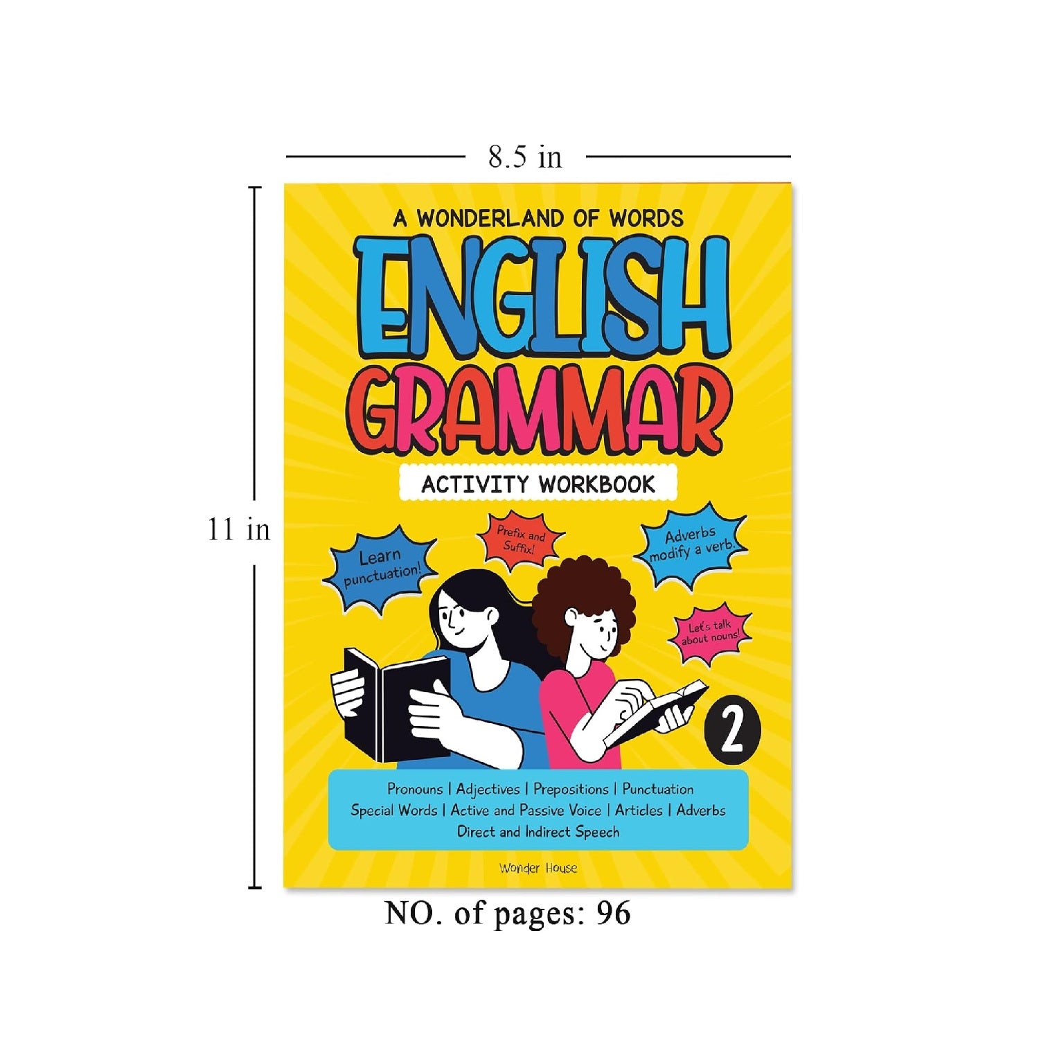 A Wonderland Of Words: English Grammar - Level 2 Activity Workbook Paperback Book