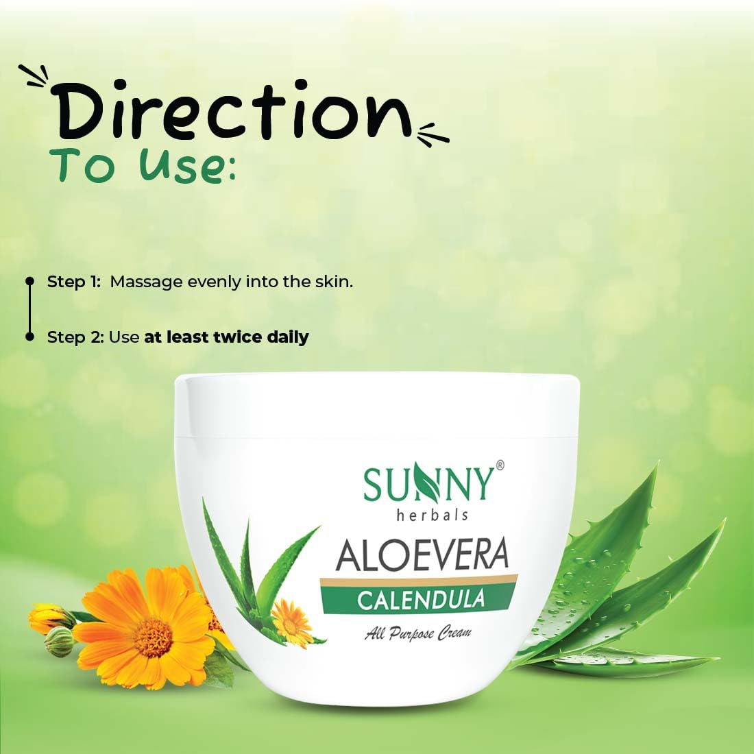 Bakson's Sunny Aloe Vera Calendula Cream - 125 gm - Pack of 1