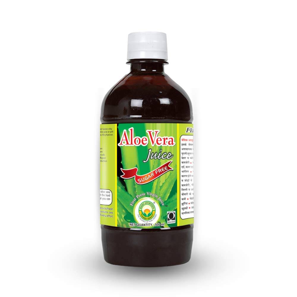 Basic Ayurveda Aloe Vera Juice (Sugar Free) 500 ml For weight loss, skin and hair problems, healthy immune system