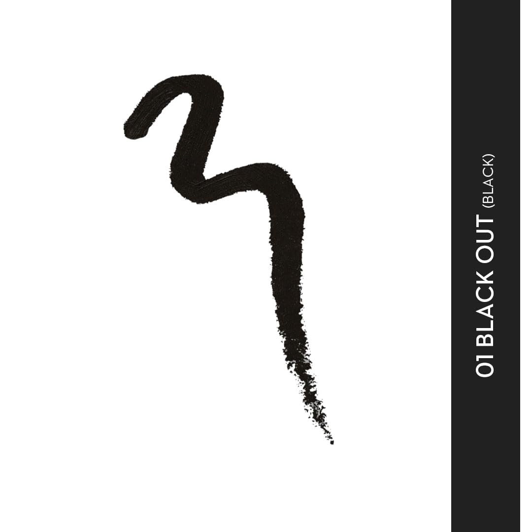 SUGAR Cosmetics Kohl Of Honour Intense Kajal Pencil for Women | Smudge Proof & Waterproof | Ophthalmologist Tested | Deep Pigmented in One Stroke | 12Hr Wear - 01 Black Out