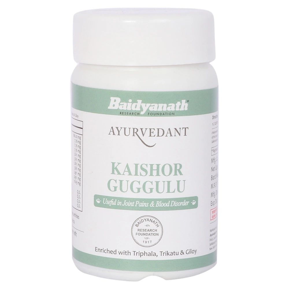 Baidyanath KAISHOR GUGGULU 120Tablets for ulcers, leprosy, boils, fistula, sciatica