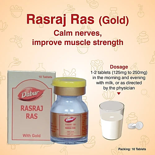 Dabur Ayurvedic Rasraj Ras (10tab)