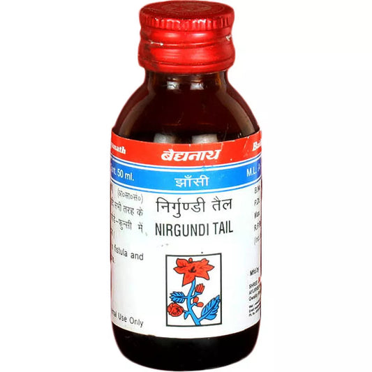 Baidyanath Nirgundi Tail 50ml for Rheumatic joint pain, Carbuncle