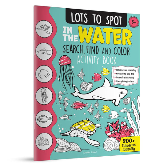 Lots to Spot In The Water: Search, Find and Color Activity Book Paperback