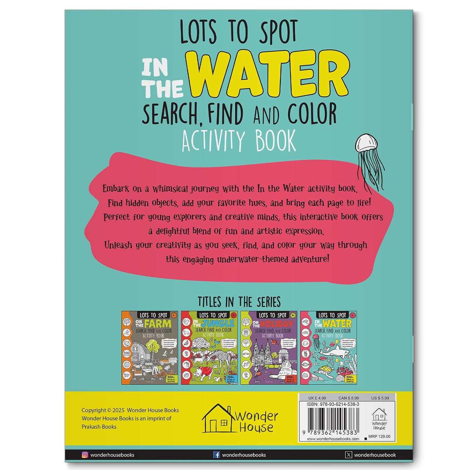Lots to Spot In The Water: Search, Find and Color Activity Book Paperback