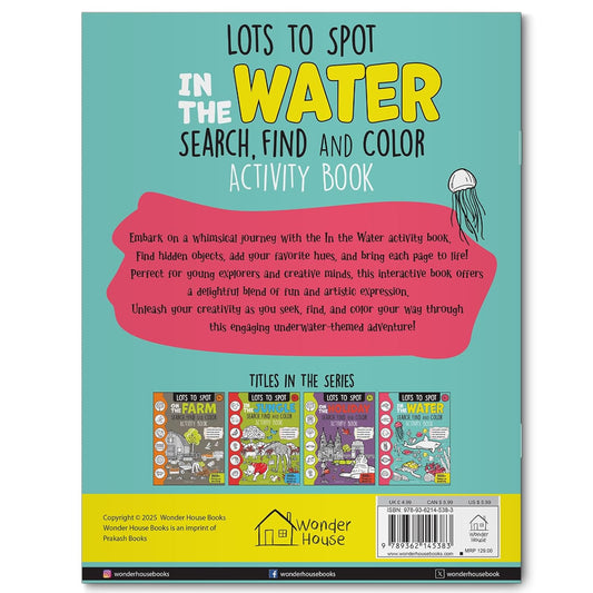 Lots to Spot In The Water: Search, Find and Color Activity Book Paperback