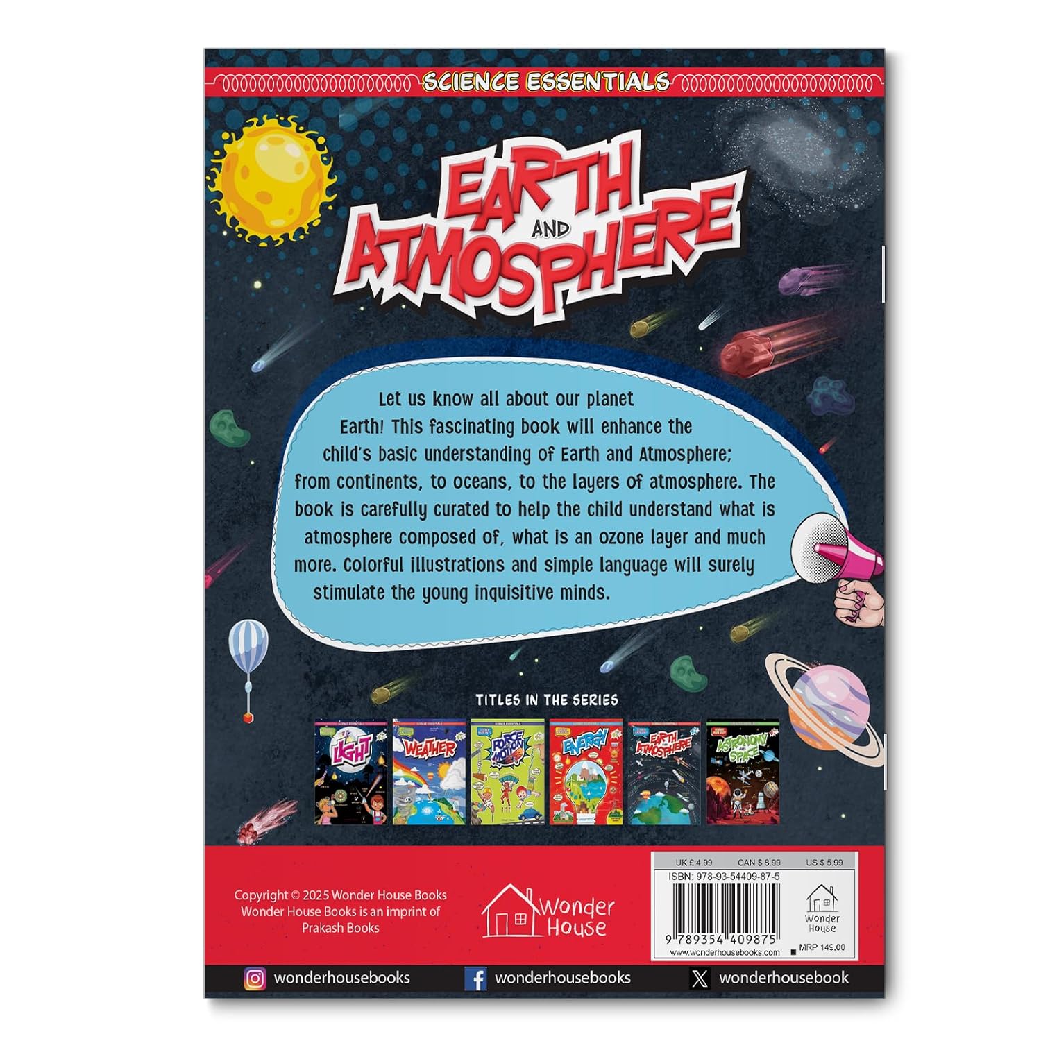 Science Essentials : Science Made Easy : Earth And Atmosphere Hardcover Book